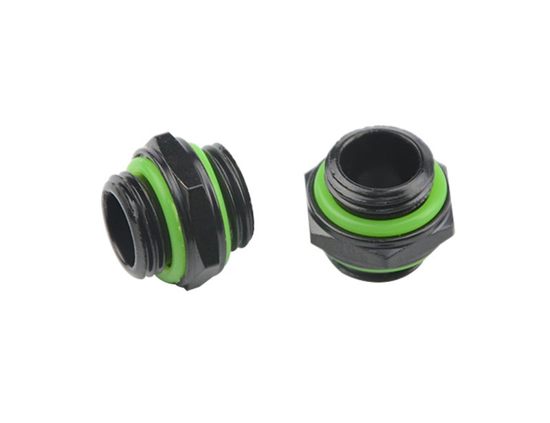 BXQINLENX 20 PCS Silver Chrome G1/4" Plug Fittings for Computer Water Cooling System (Black) - Image 5